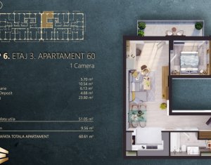 Apartment 2 rooms for sale in Cluj-napoca, zone Marasti