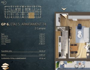 Apartment 2 rooms for sale in Cluj-napoca, zone Marasti