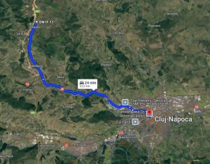 Teren Sanpaul, 1428mp(26x53), pozitie insorita, acces excelent catre Cluj si A3 