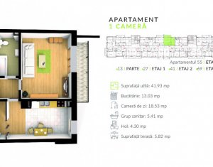 , 41.93m2 on Cluj-napoca, Zóna Gheorgheni