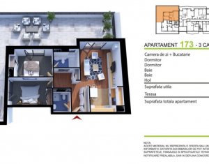Lakás 3 szobák eladó on Cluj-napoca, Zóna Gheorgheni