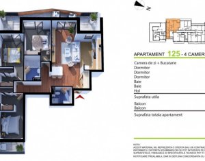 Lakás 4 szobák eladó on Cluj-napoca, Zóna Gheorgheni