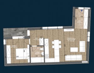 , 56.66m2 on Cluj-napoca, Zóna Centru