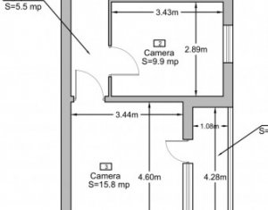 Lakás 3 szobák eladó on Cluj-napoca, Zóna Gheorgheni