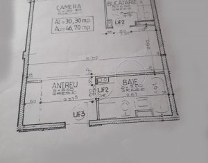 Apartment de vanzare, 46,70mp plus balcon, zona Calea Dorobantilor