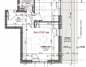 Apartament 1 cam decomandat, imobil nou Apahida zona centrala 