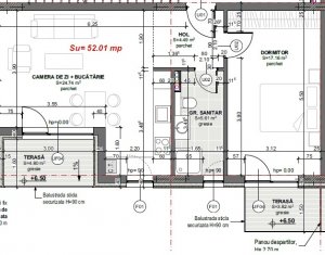 Apartament 1 cam decomandat, imobil nou Apahida zona centrala 