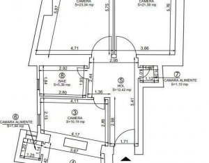 Lakás 3 szobák eladó on Cluj-napoca, Zóna Centru