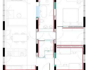Appartement 4 chambres à vendre dans Cluj-napoca, zone Europa