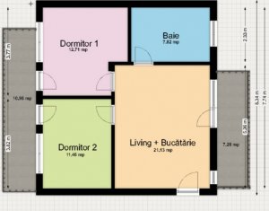 Lakás 3 szobák eladó on Cluj-napoca, Zóna Borhanci