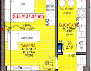 , 37.47m2 in Floresti