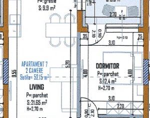 , 52m2 dans Cluj-napoca, zone Marasti