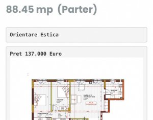 , 88.45m2 on Floresti