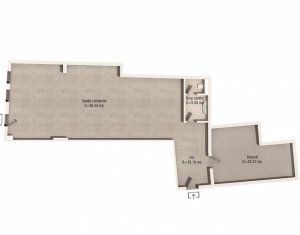 Spatiu comercial deosebit, H=5,2m, zona Parcul Central 