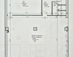 Spatiu comercial 155mp str Borhanciului 400m de la intrare, 3 parcari 