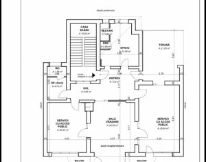 Spatiu activitati de birou, 4 incaperi 150mp, terasa si curte, pta Cipariu 