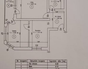 Apartment 2 rooms for sale in Baciu