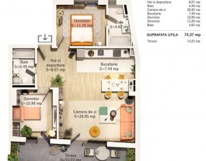 Proiect NOU | Apartamente de 2,3 si 4 camere | Centru / Parcul Central