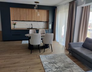Apartament cu doua camere, doua balcoane, mobilat si utilat, Floresti