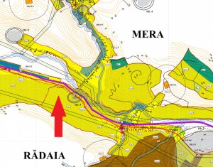 Teren intravilan in Mera cu acces la D.N.1F 