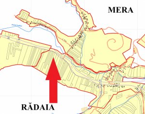Teren intravilan in Mera cu acces la D.N.1F 