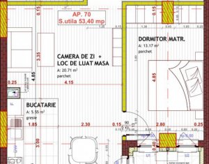 Appartement 2 chambres à vendre dans Floresti