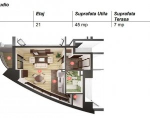 , 45m2 on Cluj-napoca, Zóna Manastur