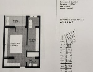 , 42.24m2 on Cluj-napoca, Zóna Gheorgheni