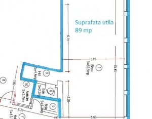 Spatiu birouri, 89mp, Centru, zona Regele Ferdinand