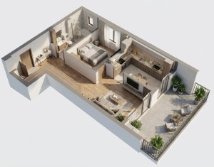 Appartement 2 chambres à vendre dans Cluj-napoca, zone Zorilor