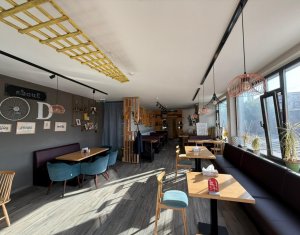 Cladire comerciala sau servicii 320mp, terasa si parcari, complex Hasdeu