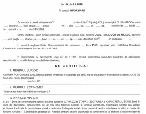 Terrain à vendre dans Jucu De Mijloc