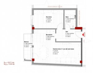 Apartament in bloc nou, cu CF, Marasti