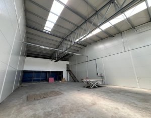 Depozit sau productie 285mp, birouri 45mp, trifazic, acces TIR