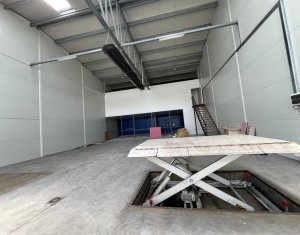 Depozit sau productie 285mp, birouri 45mp, trifazic, acces TIR
