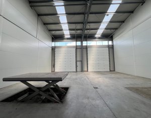 Depozit sau productie 285mp, birouri 45mp, trifazic, acces TIR