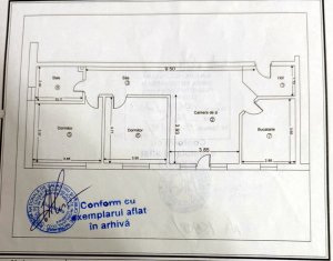 Apartment 3 rooms for sale in Floresti